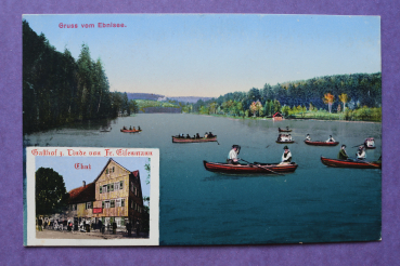 Ansichtskarte AK Ebnisee 1910-1925 Gasthof z Linde Eisenmann See